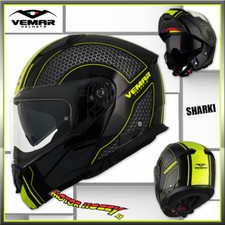 CASCO MODULARE STRADA VEMAR SHARKI HIVE YELLOW FLUO TAGLIA L (59-60)
