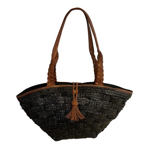 Borsa vintage paglia pelle - vintage,