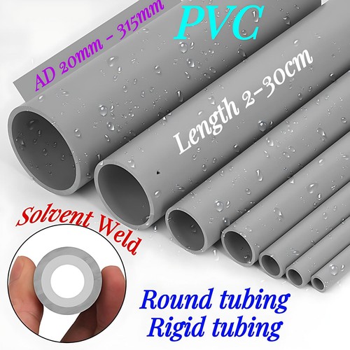 Tubo tondo pvc - tondo, grigio