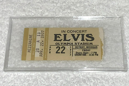 Elvis presley 1977 biglietto - elvis,