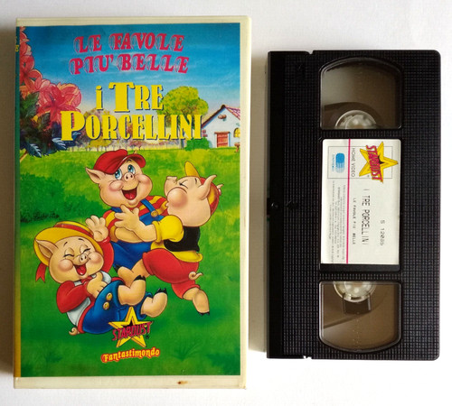 Vhs tre porcellini film - vhs,