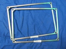 COPPIA PORTA TARGA POSTERIORE IN ACCIAIO USATO epoca  