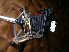 Guinea folding pocket camera, the first Butcher type "0" wooden CAMEO 1900,leggi