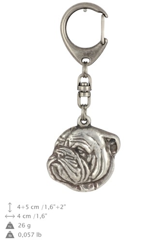 Portachiavi bulldog inglese - portachiavi,