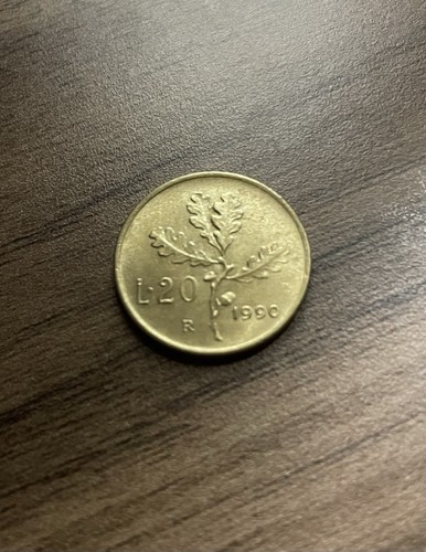 Moneta lire quercia - moneta, 1990
