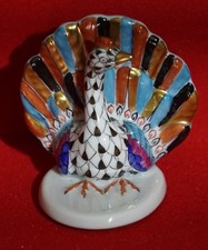 HEREND HUNGARY PAVONE - DIPINTO A MANO- NUMERATO- PORCELLANA-HANDPAINTED