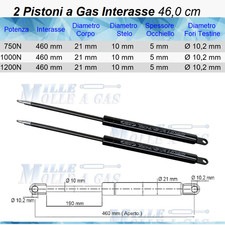 Coppia pistoni gas - gas, per