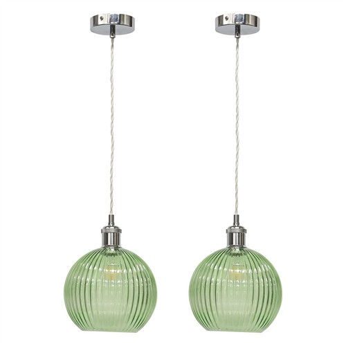 Set plafoniere cromate - set, vetro