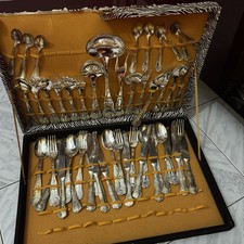 Set Posate Vintage 12 Persone Arg 800 (51pezzi )
