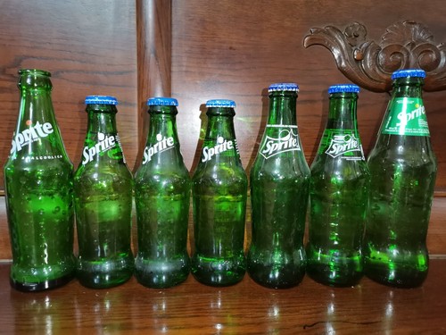 Sprite varie bottiglie - bottiglie, vetro