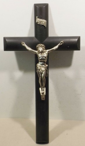 Grande croce nera legno - croce,
