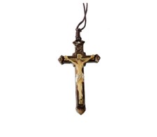 Ciondolo Croce Cristo + Cordoncino C10