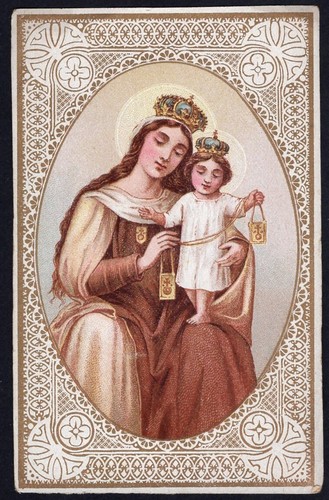 Santino antico madonna - santino,