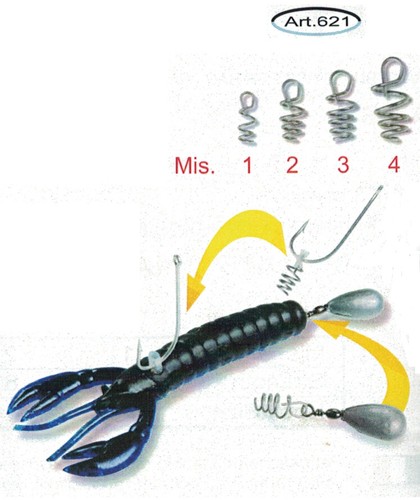 Attacco per esche - per, silicone