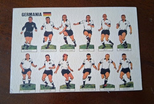 Cartolina calcio mondiali - calcio, 1966