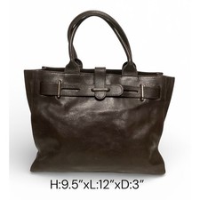 Furla chocolate brown leather
