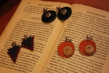 Orecchini in pelle realizzati