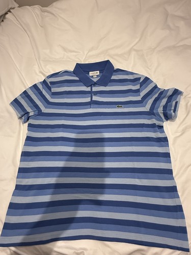 Polo uomo lacoste blu righe - uomo,