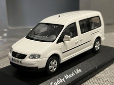 MINICHAMPS VW VOLKSWAGEN CADDY MAXI LIFE - BIANCO 1:43 - BUONO IN SCATOLA CONCESSIONARIA