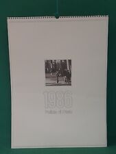 CALENDARIO STORICO DELLA POLIZIA DI STATO DEL 1986 FOTO IN BIANCO E NERO. CF27