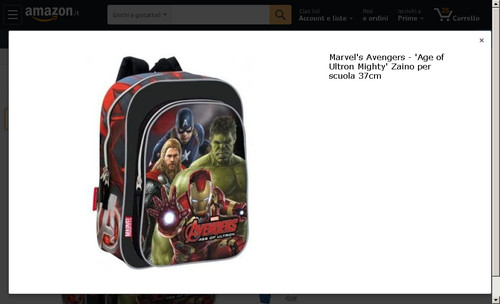 Zaino marvel avengers cm - da,