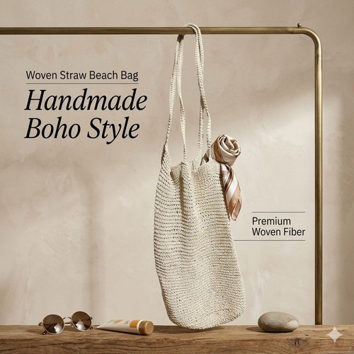 Borsa tote all - 'uncinetto, fatta