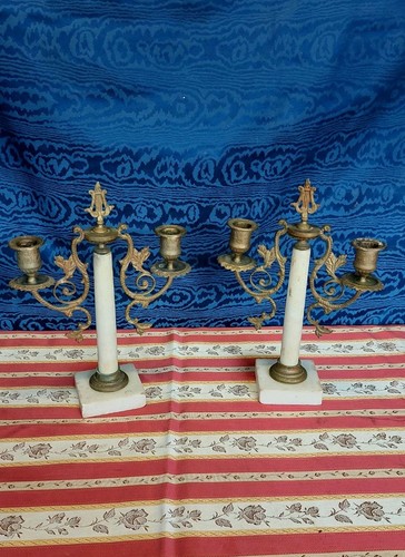 Antica coppia candelabri - antica,