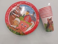 Farm party kit dishes - farm,