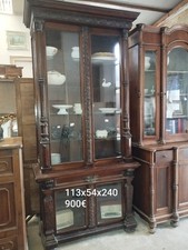 Credenza Legno di Noce Epoca Fine 800 Intagliata a mano