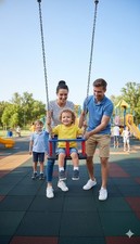 Babysitz Gomma Altalena Bambini Kleinkindschaukel Lux EN1176