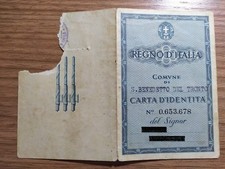 Vittorio Emanuele III - FASCISMO - REGNO D'ITALIA CARTE D'IDENTITA' E PASSAPORTO