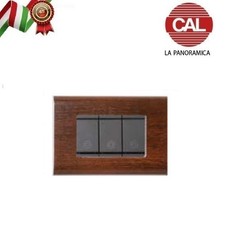 PLACCA 3P NOCE IN LEGNO serie