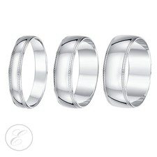 Anello In Platino Forma Court