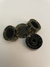 POMELLI INVECCHIATI GIBSON Les Paul SPEED RELIQUIA NERA 59 PEZZI TAGLIA USA, SET di 4