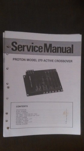 Proton 270 manuale servizio - proton,