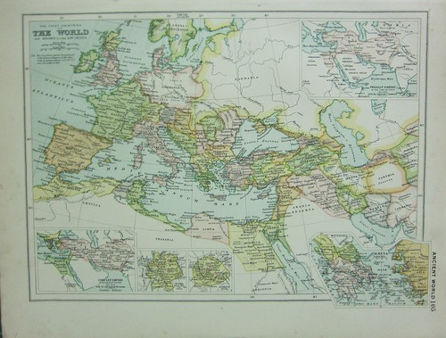 1912 grande mappa antica - mappa, ~il