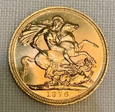 Sterlina Inglese Oro Anno 1976