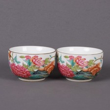 Coppia di antiche tazze cinesi