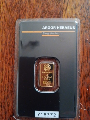 Lingote oro gramos argor - 2,