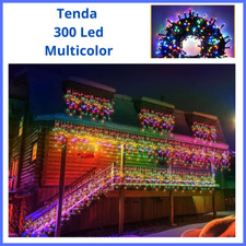 Luci di natale da esterno tenda led catena luminosa decorazioni addobbi natalizi