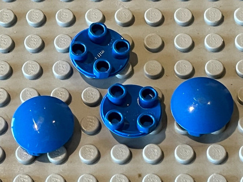 Lego round dish blue ref - 4,