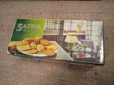 SCATOLA IN LATTA SAIWA BISCOTTI WAFERS MADE IN ITALY GENOVA