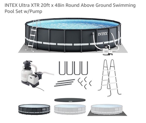 Intex pool and - equipment,