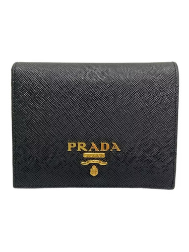 Prada portafoglio bifold pelle - prada,