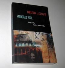 Pandora's Hope Bruno Latour Harvard Press Paperback Book 1999
