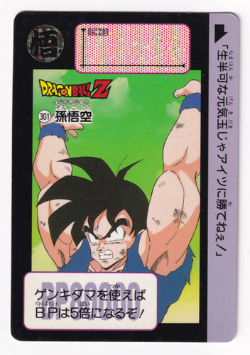 Dragon ball carddass 301 - dragon, #301