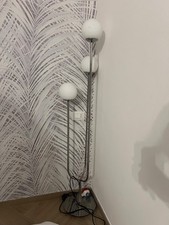 lampada da terra Ikea Simrishamn, cromato/bianco