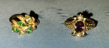Lotto 2 anelli Avon tono oro