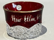 Vintage Ruby Red Glass "New