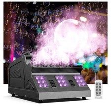 Macchina per Bolle di Fumo, 18 LED RGB d-mx512 Macchina per Nebbia a Bolle